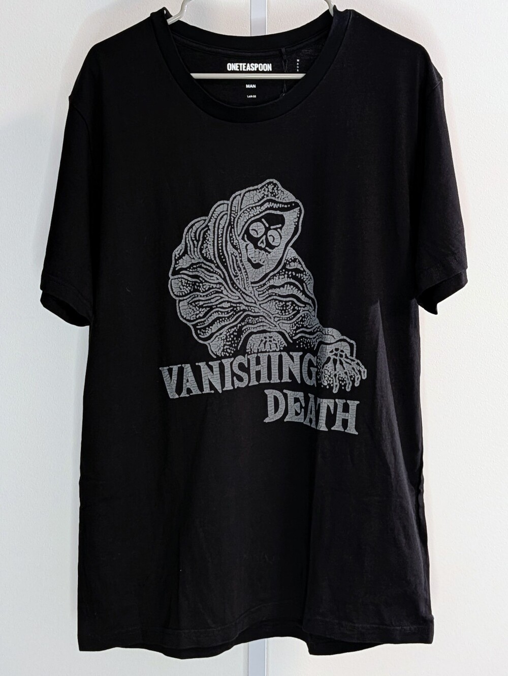 NWT One Teaspoon Black Vanishing Death Graphic Tee